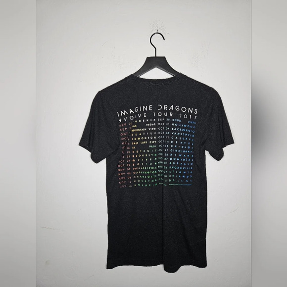 Imagine Dragons Evolve Tour 2017 Tee Size Small in Black - Picture 1 of 5